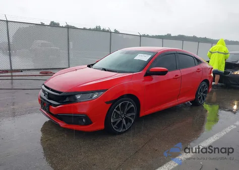 2021 Honda Civic Sport из США, поврежденный, VIN 2HGFC2F89MH547636